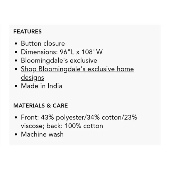 Hudson Park Collection  Comforter Luxurious Bedding Set - Picture 8 of 8